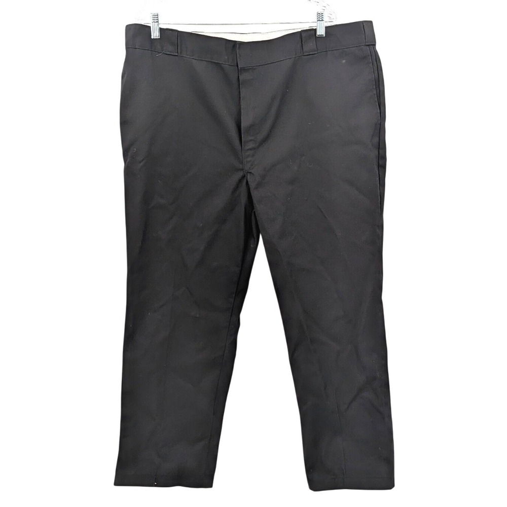 Dickies 874 Original Fit Work Pants Black Straight Leg Uniform 44x28